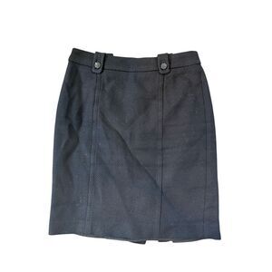 Talbots black tweed pencil skirt- size 6p